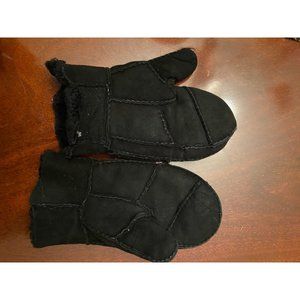 Ladies Portolano Shearling Black Gloves Size M